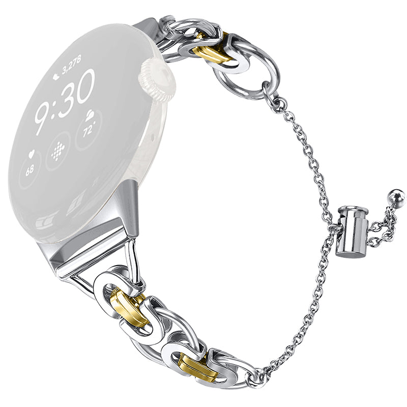 For Google Pixel Watch 2 Pixel Watch Bead Chain Smartwatch Strap Replacement Stainless Strap Bracelet Strap For Google Pixel Watch 2 Pixel Watch Bead Chain Smartwatch Strap Replacement Stainless Strap Bracelet Strap